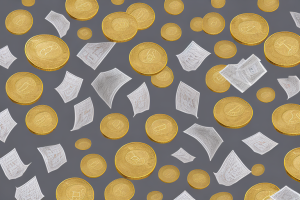 A large pile of gold coins and stacks of paper money