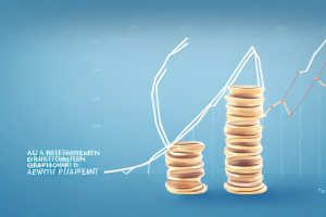 A retirement savings plan with a graph showing the growth of a retirement fund over time