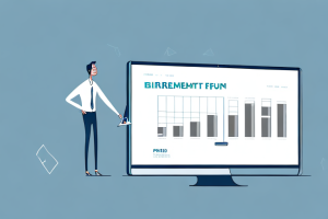 A person looking at a retirement fund balance on a computer screen