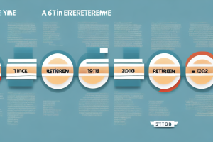 A timeline showing the 6 stages of retirement