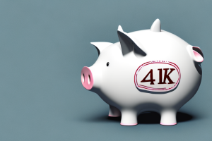 A piggy bank with a 401k label on it