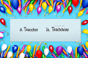 A classroom with decorations and balloons to celebrate a teacher's retirement