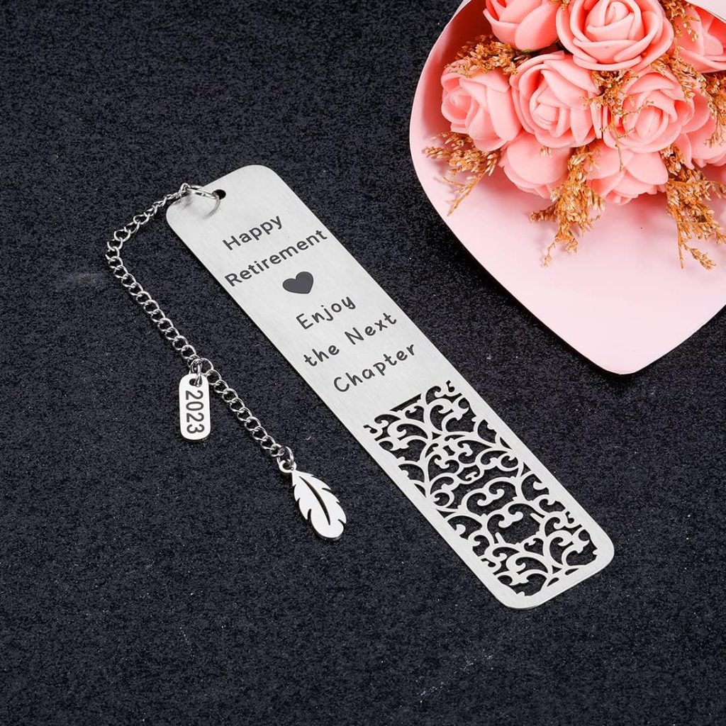 2023 Happy Retirement Bookmark Gifts for Women Men Thank You Gifts for Coworker Employee Boss Leader Reader Friends Retired Teacher Nurse Christmas Going Away Leaving Gift Enjoy The Next Chapter