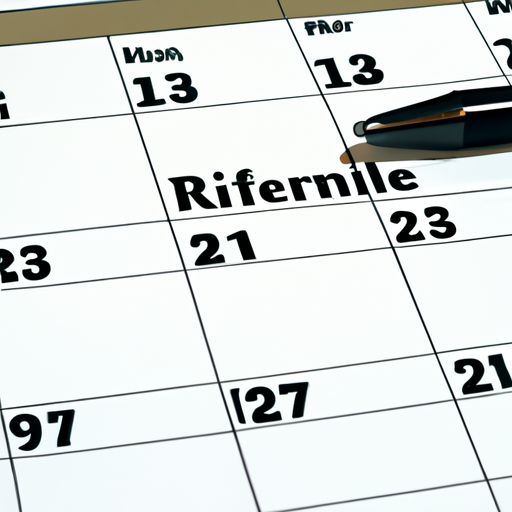 Checklist: Essential Dates To Mark On A Retirement Countdown Calendar