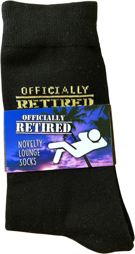 Do Not Disturb, Im Retired Funny Full Length Lounge Socks - Great Gift For Retirees / Colleagues / Office Leavers