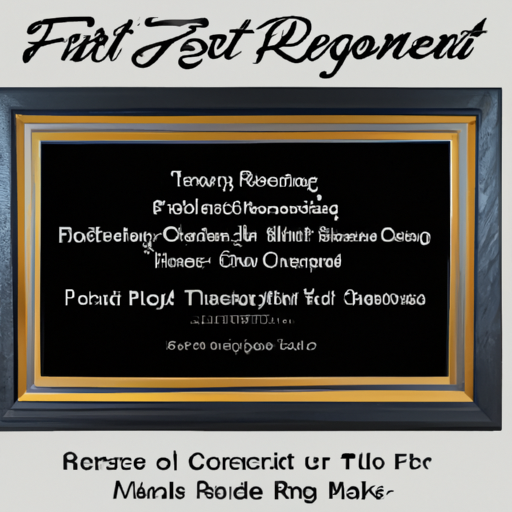 Dont Forget The Frame! How To Choose The Right Frame For A Retirement Plaque